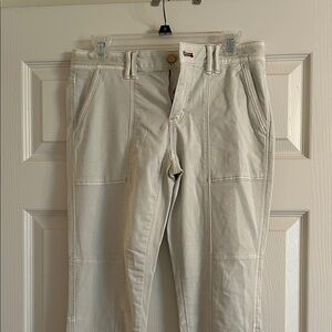 WHBM Cream Pants in super-soft material